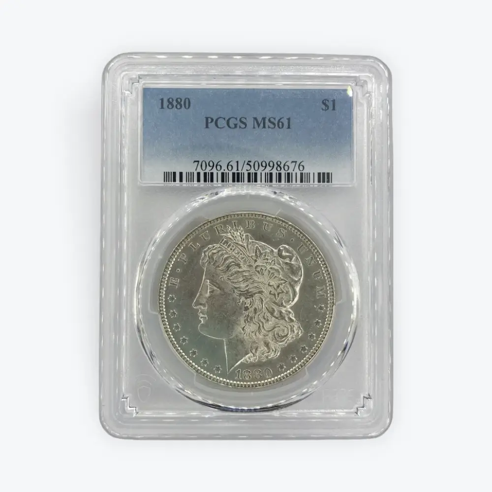 1880 Morgan $1 PCGS MS61