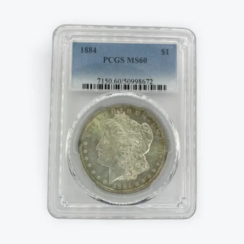 1884 Morgan $1 PCGS MS60