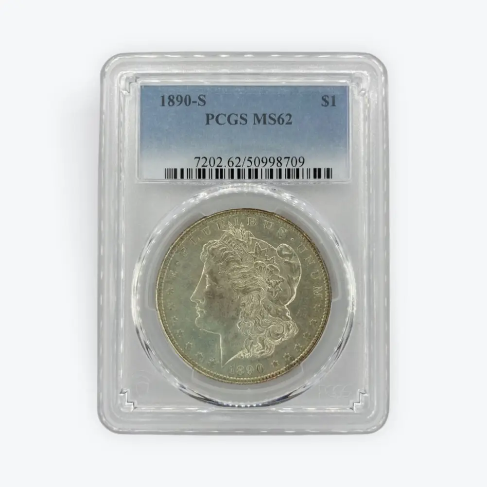 1890-S Morgan $1 PCGS MS62