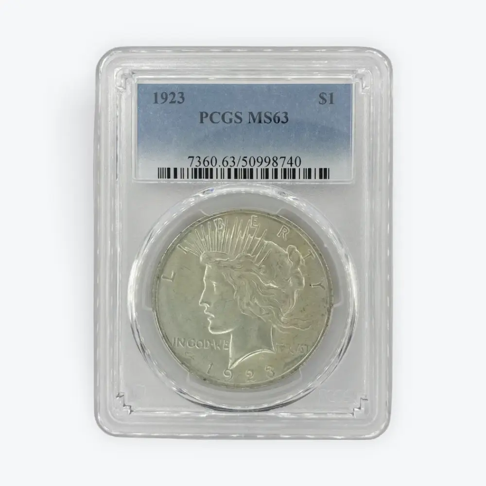 1923 $1 PCGS MS63