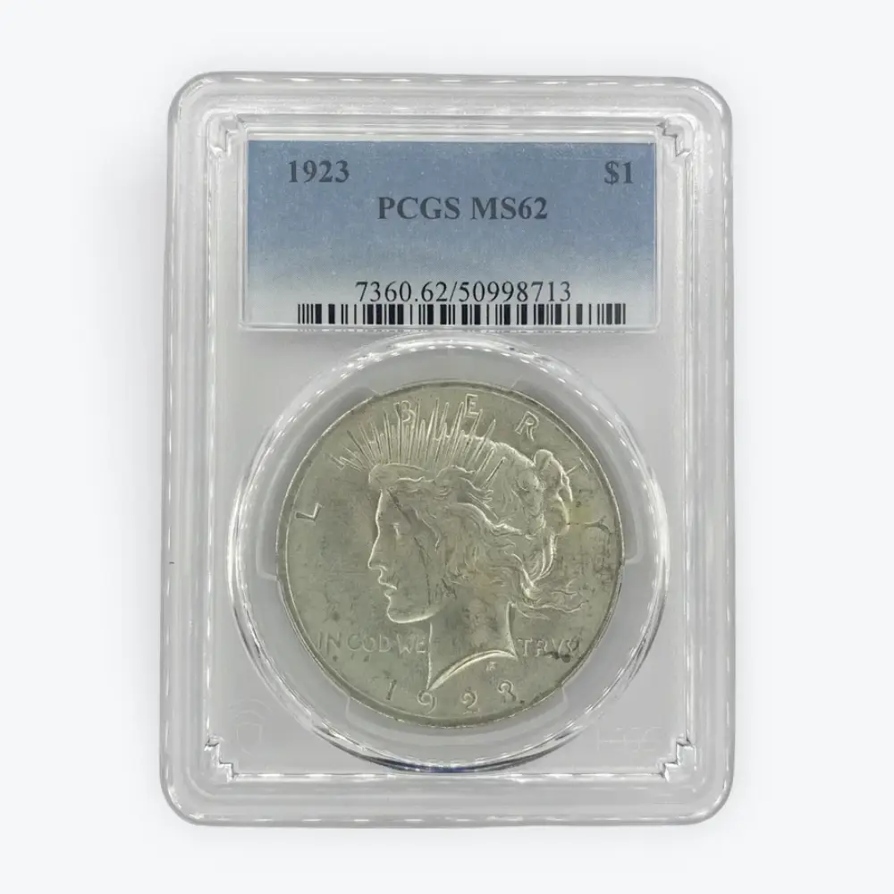 1923 Peace $1 PCGS MS62